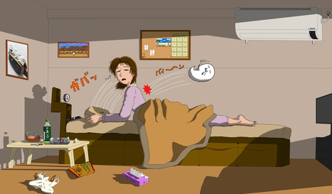 寝起きイラスト