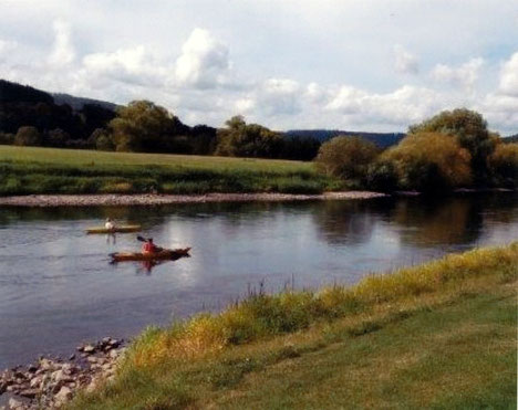 Ende Sept. 2019, Paddeln auf der Weser