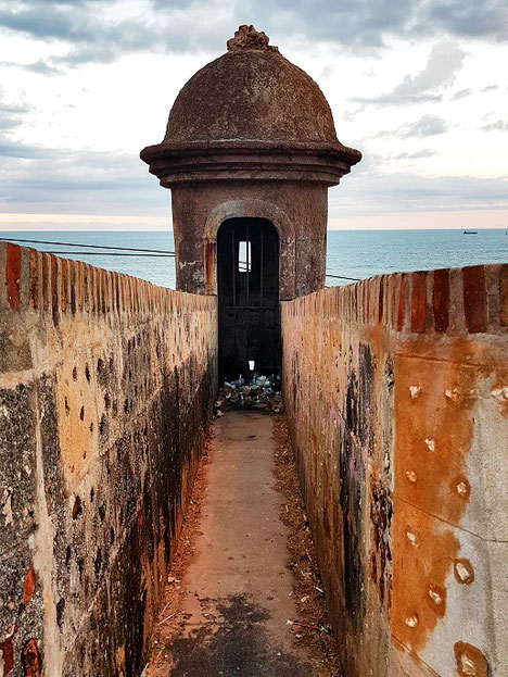 Kleiner Turm der Festung San Felipe del Morro: Sehenswürdigkeiten in San Juan, Puerto Rico.