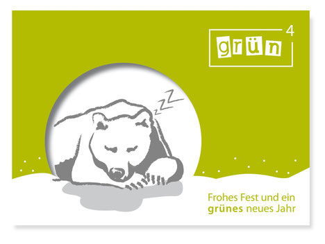 Postkarte grünhoch4