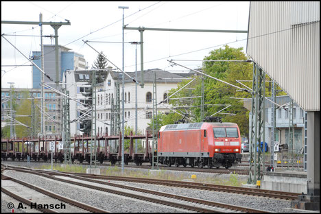 Mit GA 47337 überrascht mich am 2. Mai 2017 der Drehstromer 145 034-5 in Chemnitz Hbf.