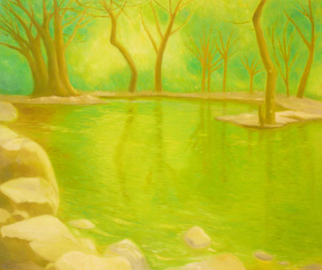 Green pond 50x40cm 