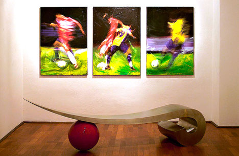 Präsentationsrahmen in der Galerie Gehrlich, Salzburg