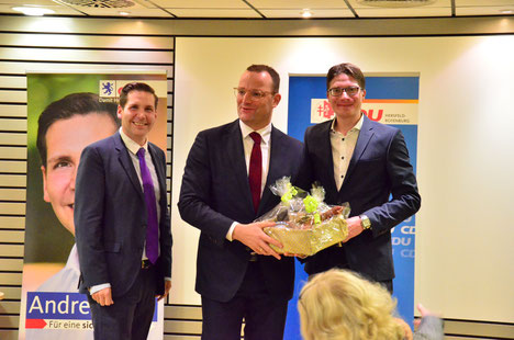 Andreas Rey, Jens Spahn und Timo Lübeck