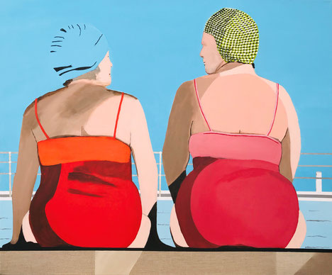 The Red Ladies | 120 x 100 x 2 cm | 2019 (Private Collection)