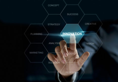 Innovation, Analyse, Strategie, Erfolg, Kreativität, Vision, Ideen