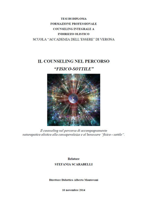 Tesi Counseling olistico integrale Stefania Scarabelli