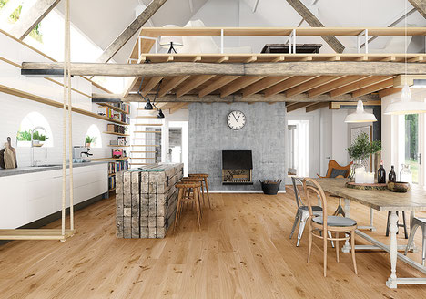 BOEN Landhausdiele Castle     Holzart: Eiche  Sortierung: Vivo Oberflächenbehandlung: Live Natural geölt Oberflächenstruktur: gebürstet & geölt Fasen: gefast 2V Deckschichtstärke: 3,5 mm Produkt Kategorie: 3-Schicht Parkett  Abmessungen: 14x209x2200 mm Fu