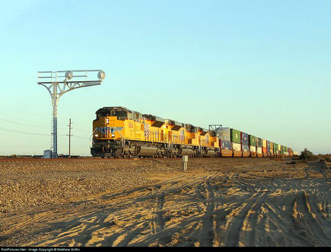 Rail route near Mecca, CA.