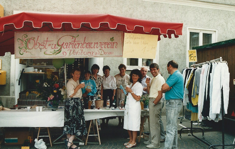 Verkaufsstand auf dem Bürgerfest 1998