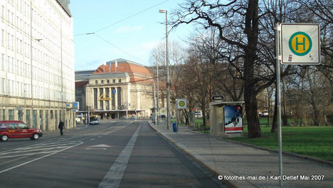 Goethestraße mit Blick zum Hauptbahnhof