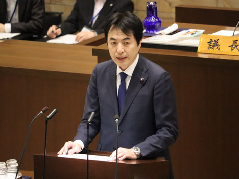 県議会本会議 一般質問にて