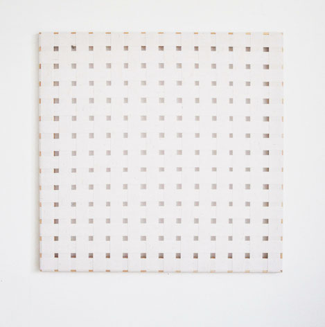 wa01, 2018, 74 x 74 cm, textiles on wood frame