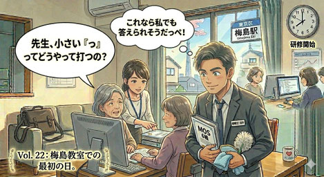 パソコン教室初出勤
