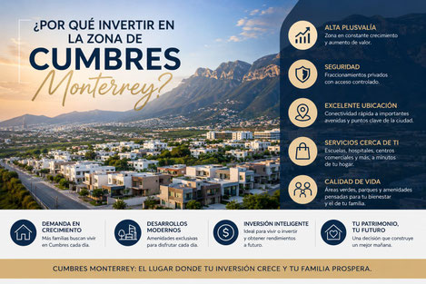 Por que invertir en zona cumbres monterrey?
