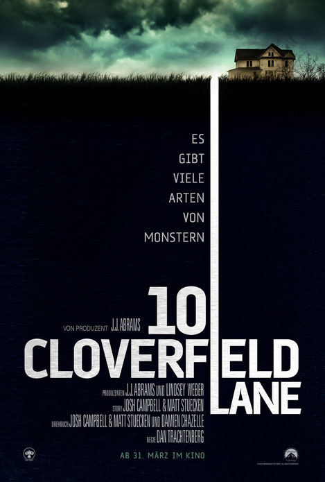 Dan Trachtenberg - 10 Cloverfield Lane - Paramount - kulturmaterial - Plakat Poster