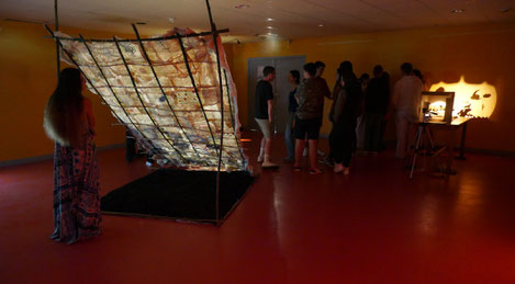 Une vue de l'exposition de restitution.