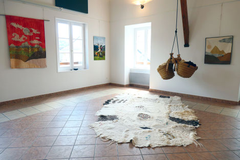 Exposition textile à Lescun