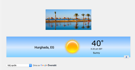 Current Weather in Hurghada with www.apartmentsinhurghada.com
