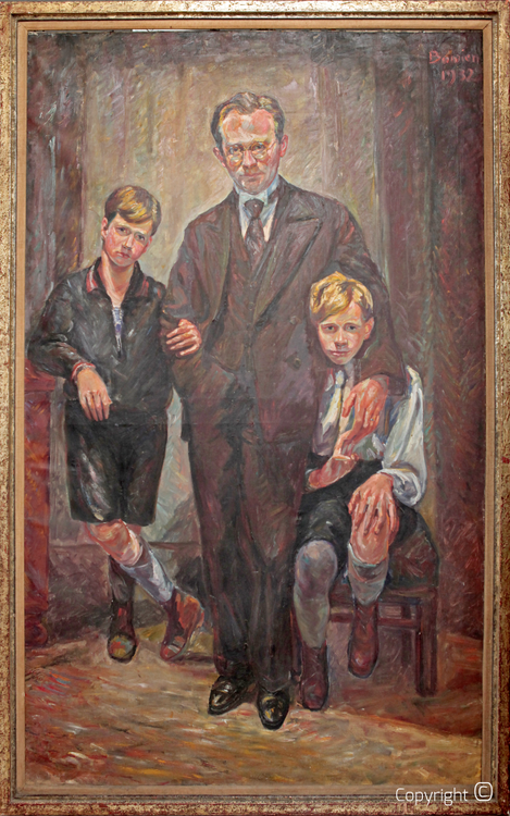 Erwin Bowien (1899-1972): Hanns Heinen mit seinen Söhnen Hans-Theo und Gunter, 1932