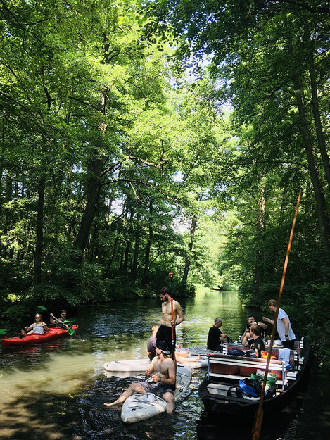 Junggesellenabschied Buchen - Kahnfahrt in Spreewald