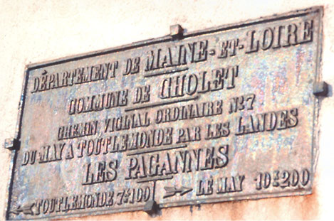 amicale histoire choletais cholet Plaque de cocher (2)
