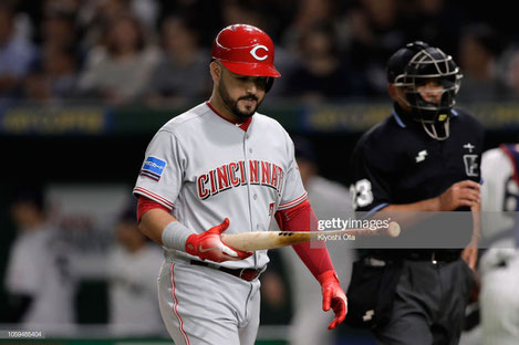 Eugenio Suarez dei Cincinnati Reds quest'anno ha battuto 49 HR ma ha subito 189 strikeout in 575 AB (Getty Images)