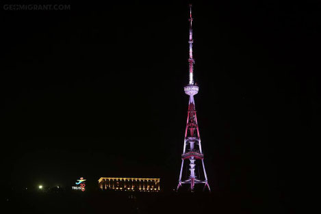 Тбилисская обновленная телевышка торжественно зажжена