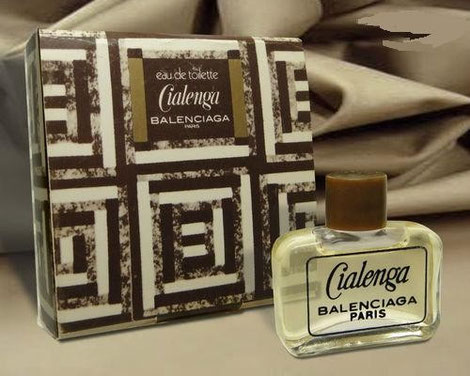 CIALENGA - EAU DE TOILETTE DANS BOÎTE A RABAT :  MINIATURE AVEC SERIGRAPHIE SUR SA FAC