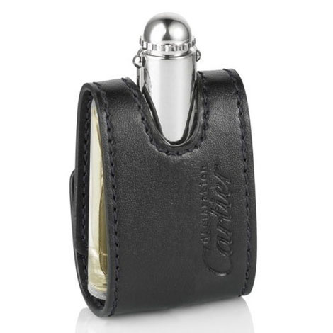 DECLARATION - MINIATURE GROS MODELE DE VOYAGE, PRESENTEE DANS UN ETUI EN CUIR NOIR.