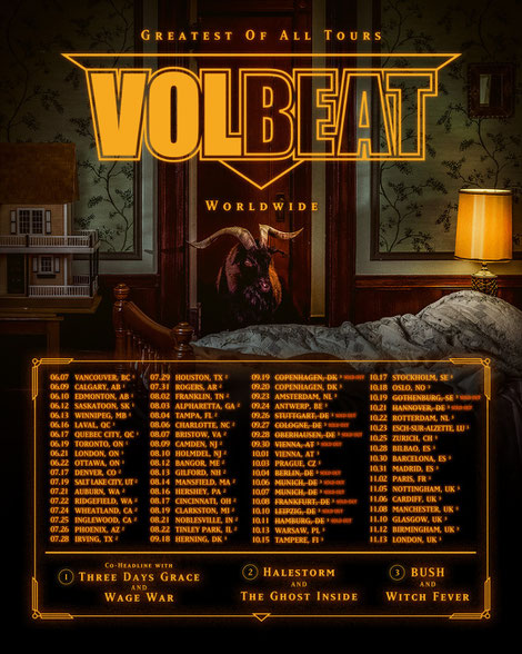 Volbeat - Greatest of all Tours