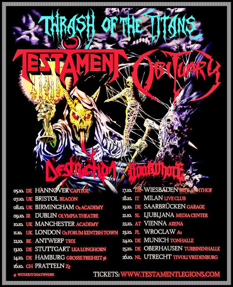 Testament & Obituary - Thrash of the Titans