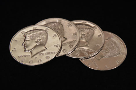 quartette Coins (Jumbo Half Dollar) / 4重層シェル・コイン