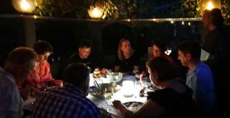 Ein Abend auf der Terrasse