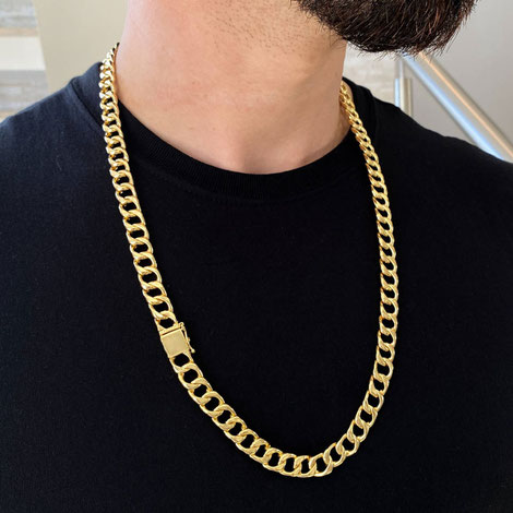 Catalogo uomo Gioielli Collane Anelli Bracciali in oro giallo 18kt prezzi sconti offerte