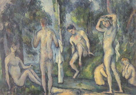 Cézanne, Bañistas 1879.Colección privada.