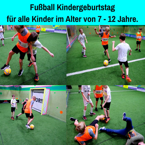 Fussball Kindergeburtstag feiern.