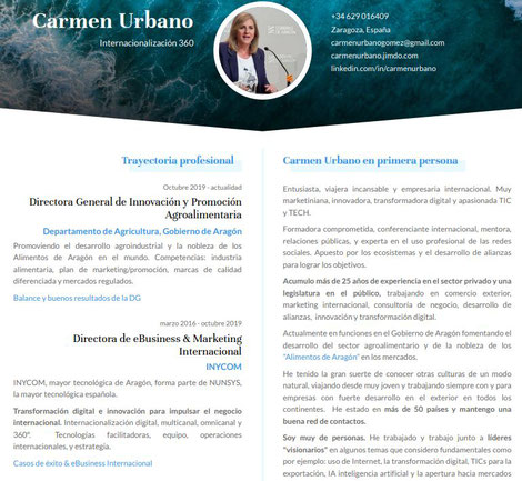 LinkedIN de Carmen Urbano (COMINTON)