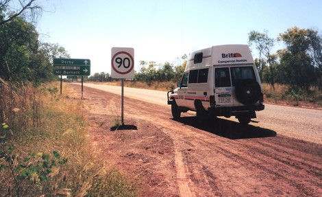 Östlicher Endpunkt der Gibb River Road
