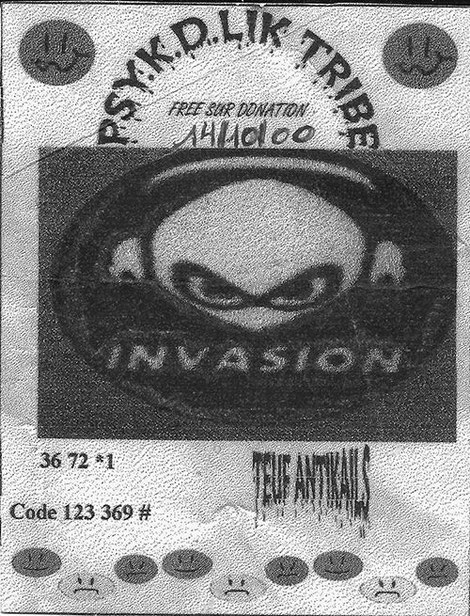 PSY.K.D.LIK TRIBE - Flyers - Archives J-Charles TROUDET