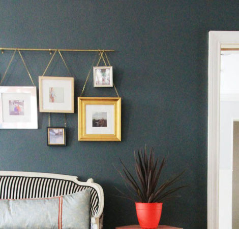 Picture Rail DIY by Little Green Notebook