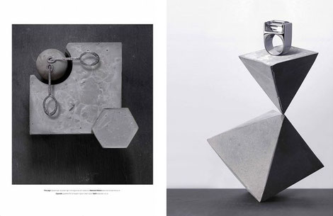 WYLDE MAGAZINE and PASiNGA Geometric Concrete Sculptures, Photographer David Newton, Stylist Bettina Vetter