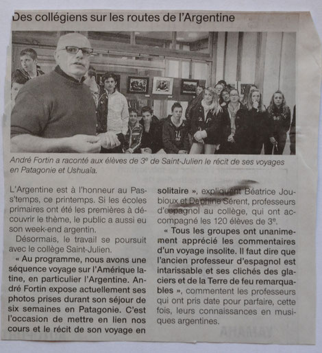 OF Mars 2014. André notre passionné de la culture sud-américaine