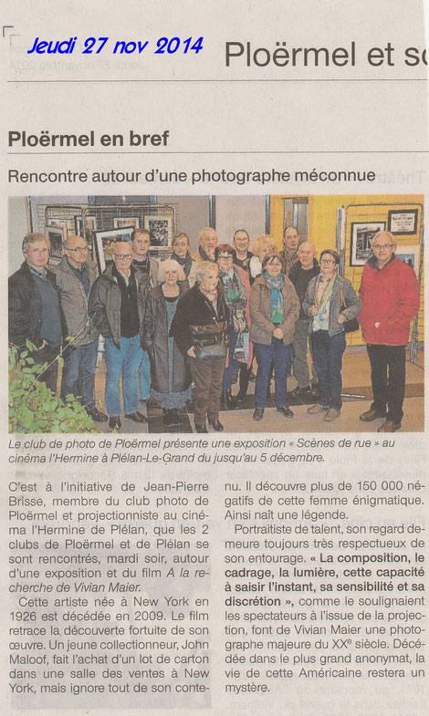 Rencontre entre les clubs photo de Plo et Plélan