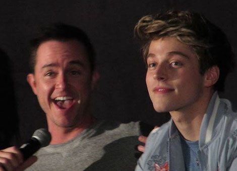 Ryan Kelley and Froy Gutierrez at Wolfcon