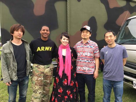 米軍キャンプで演奏後