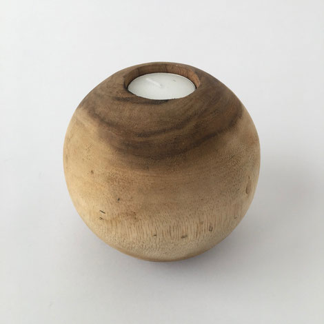 マンゴーウッドのティーライトキャンドルホルダー｜Mango Wood Tea Light Candle Holder