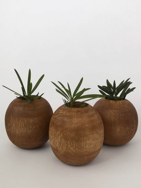 マンゴーウッド スクラッチ ベース｜Mango Wood Scratch Vase