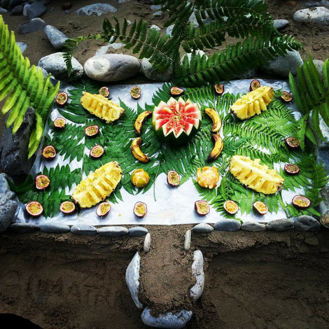 During the jungletreks you allways get served a selection of fresh fruits lovingly prepared by our team