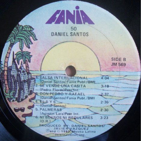 50 Daniel Santos - Fania 569 - Sello B.